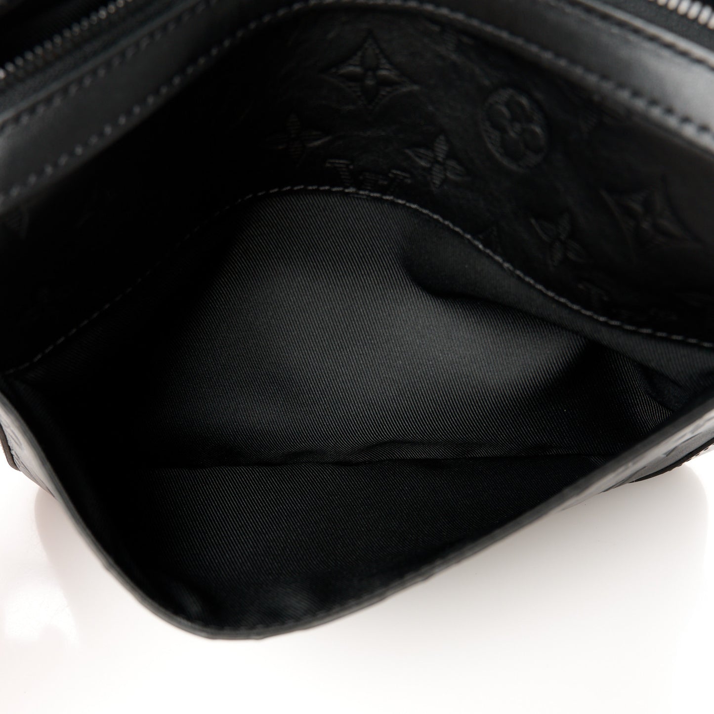 Calfskin Monogram Shadow Duo Messenger Black