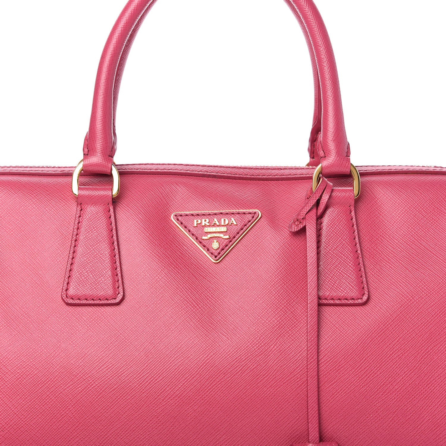 Prada Saffiano Bauletto Peonia 10 of 10