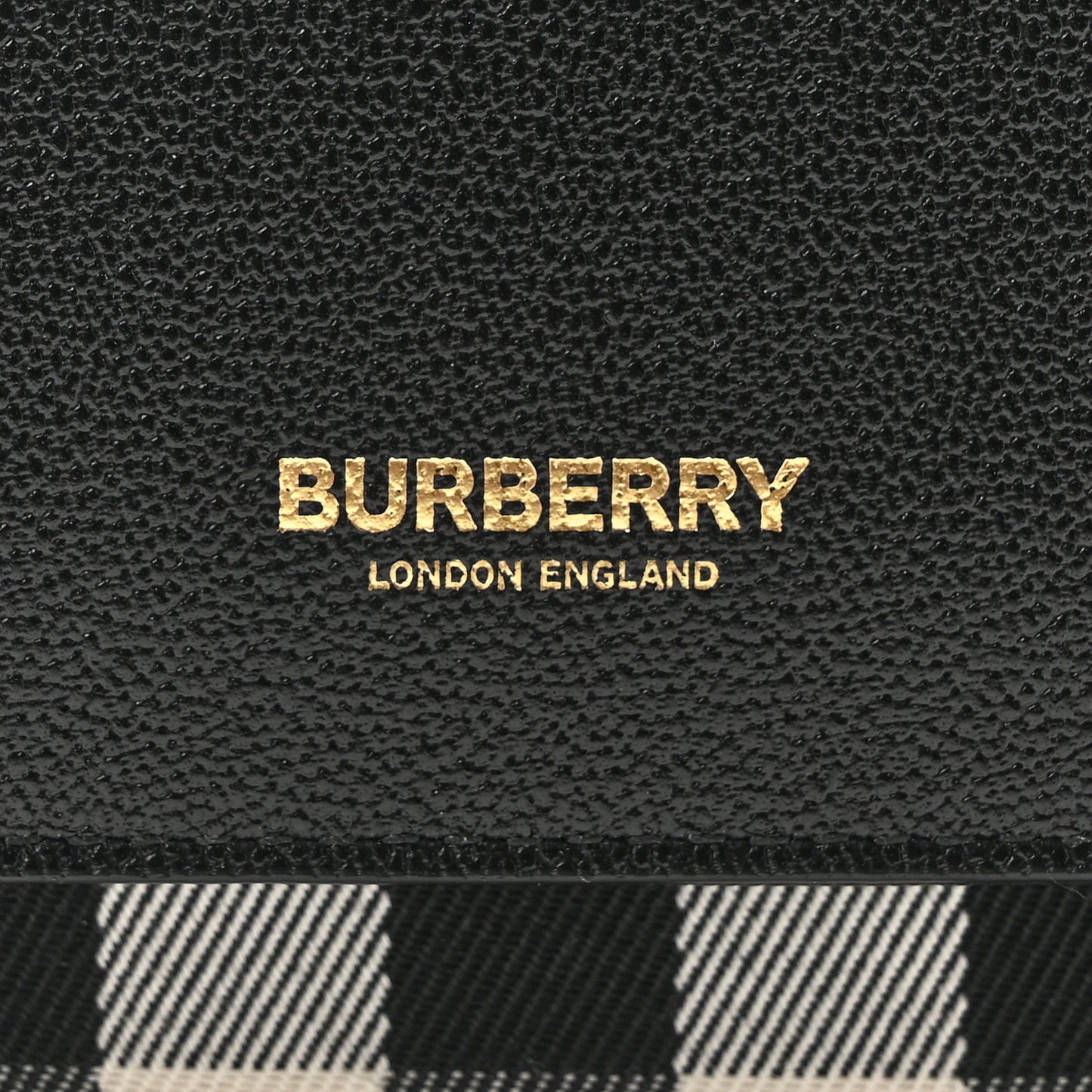 Grained Calfskin House Check Tartan Mix New Hampshire Black