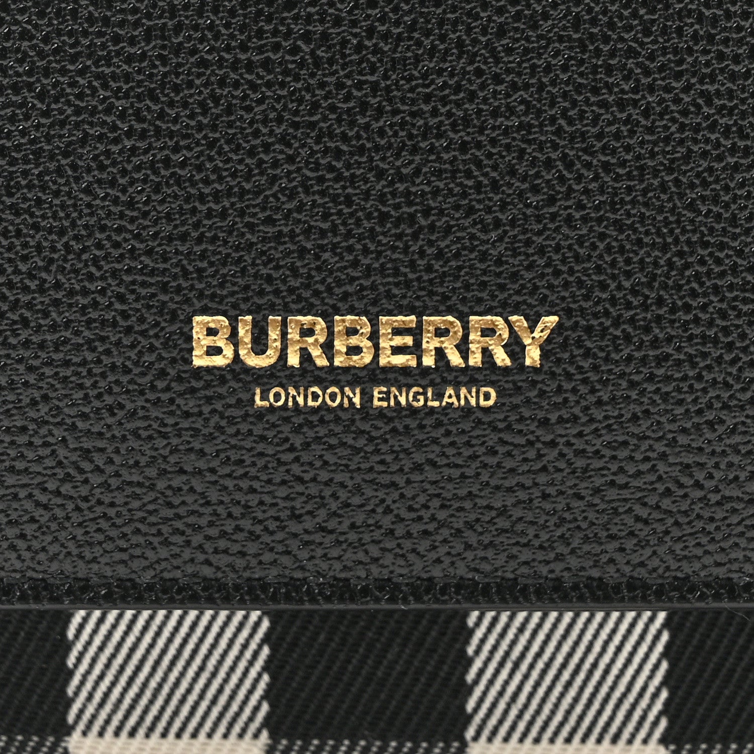 Burberry Grained Calfskin House Check Tartan Mix New Hampshire Black 8 of 10