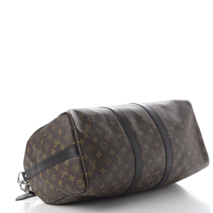 Louis Vuitton Monogram Macassar Keepall Bandouliere 45 3 of 9