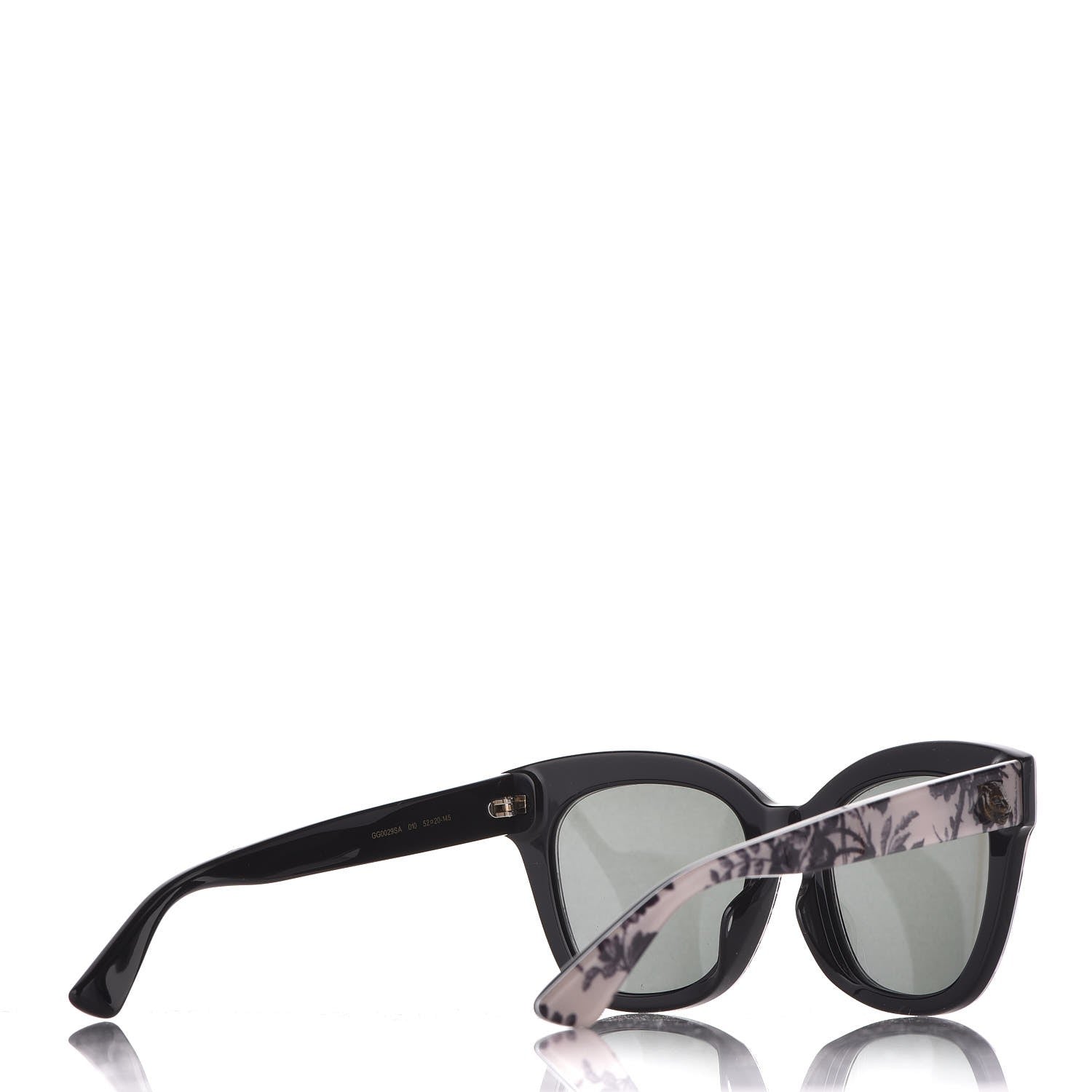 Gucci Acetate Herbarium Print Square Frame Sunglasses GG0029SA White 3 of 6