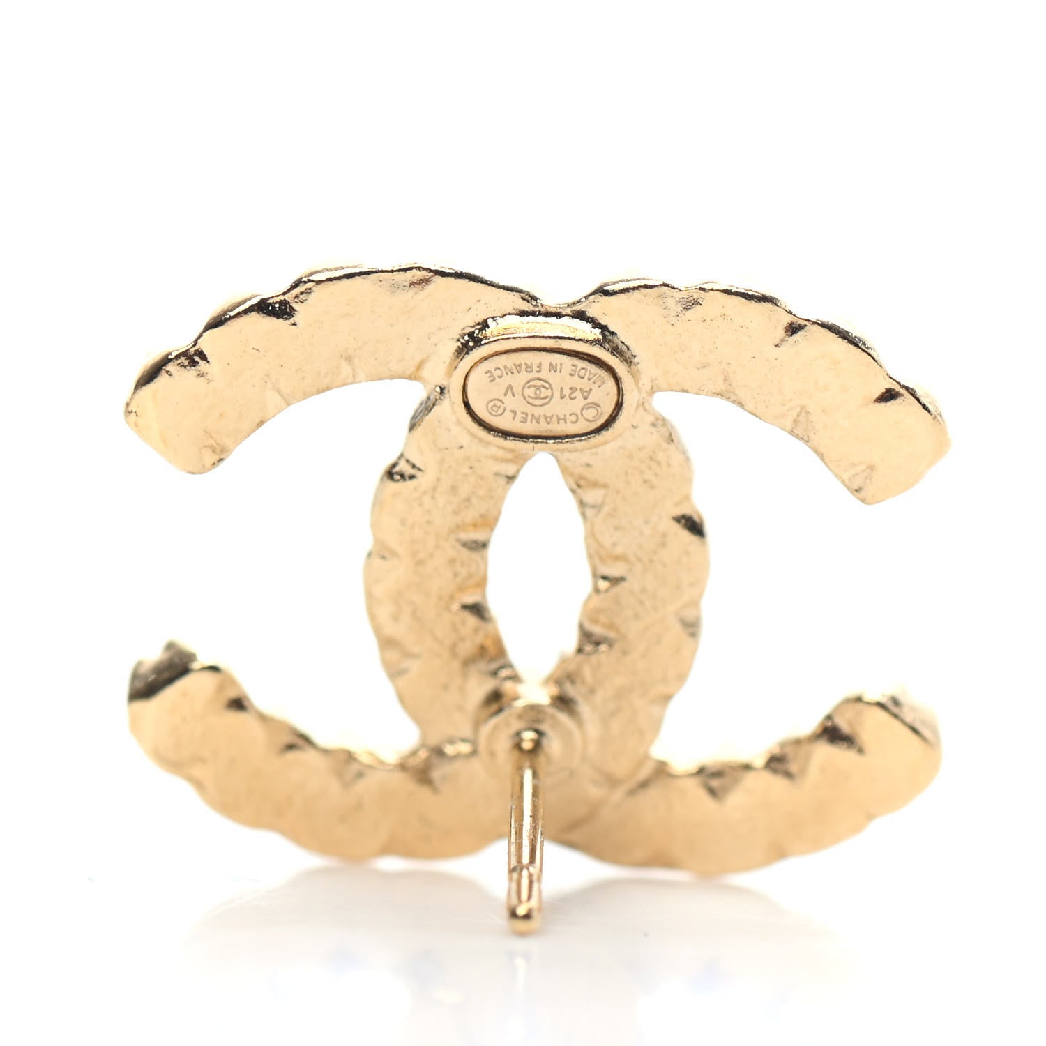 Chanel Crystal Over The Rainbow CC Earrings Gold Multicolor 4 of 4