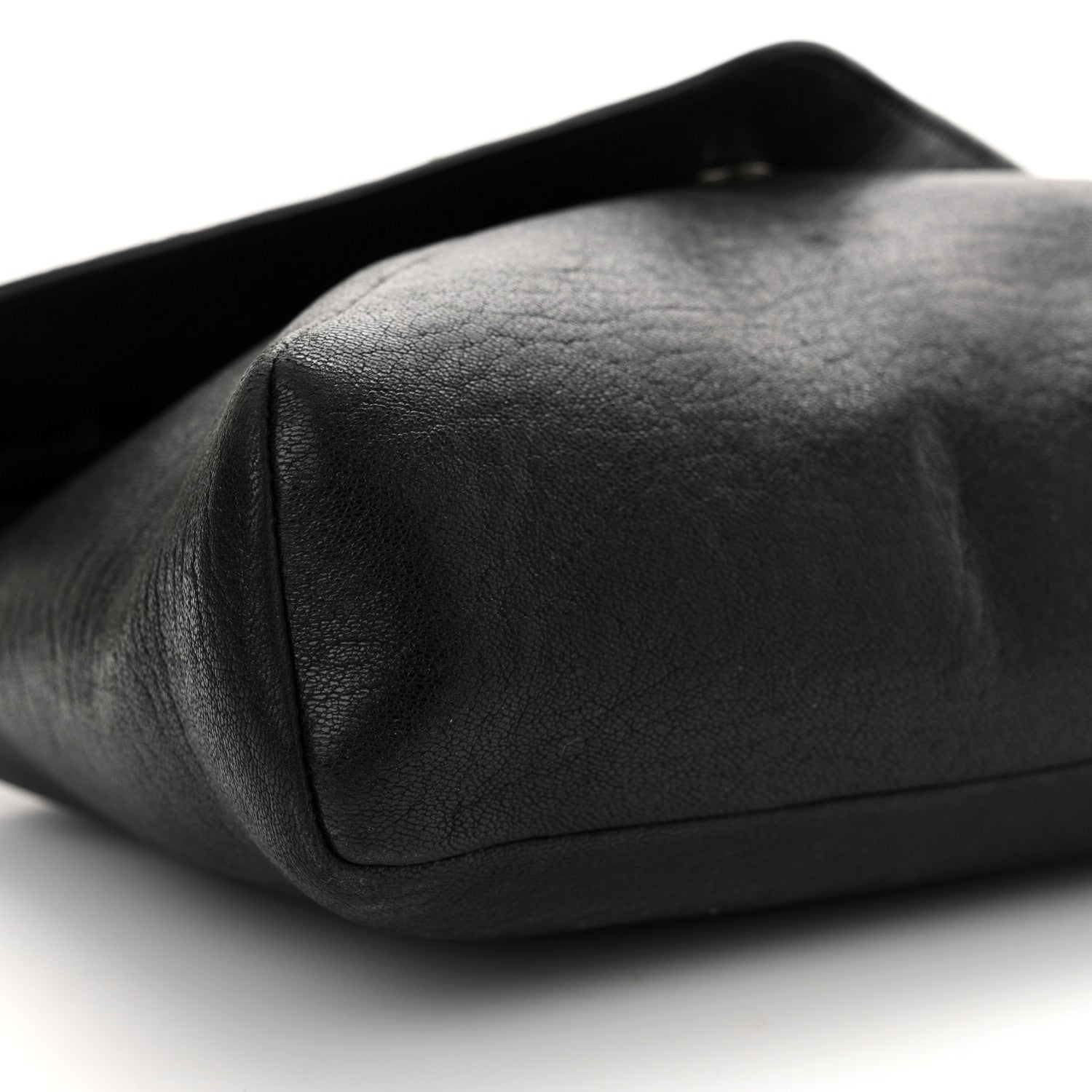 Saint Laurent Lambskin Monogram Large Pouch On Strap Black 10 of 17