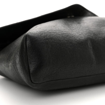 Saint Laurent Lambskin Monogram Large Pouch On Strap Black 10 of 17