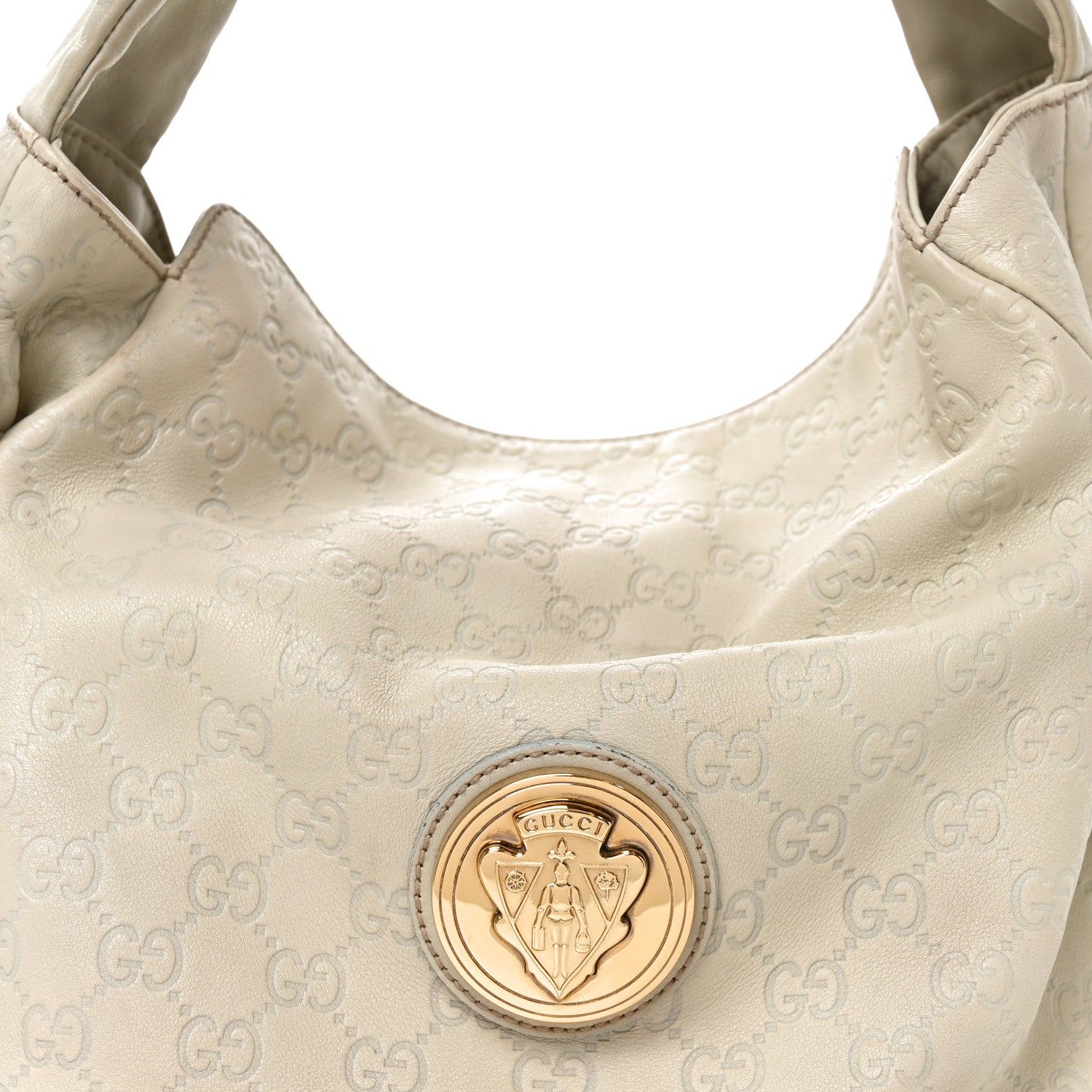 Gucci Guccissima Medium Hysteria Tote Ivory 8 of 10