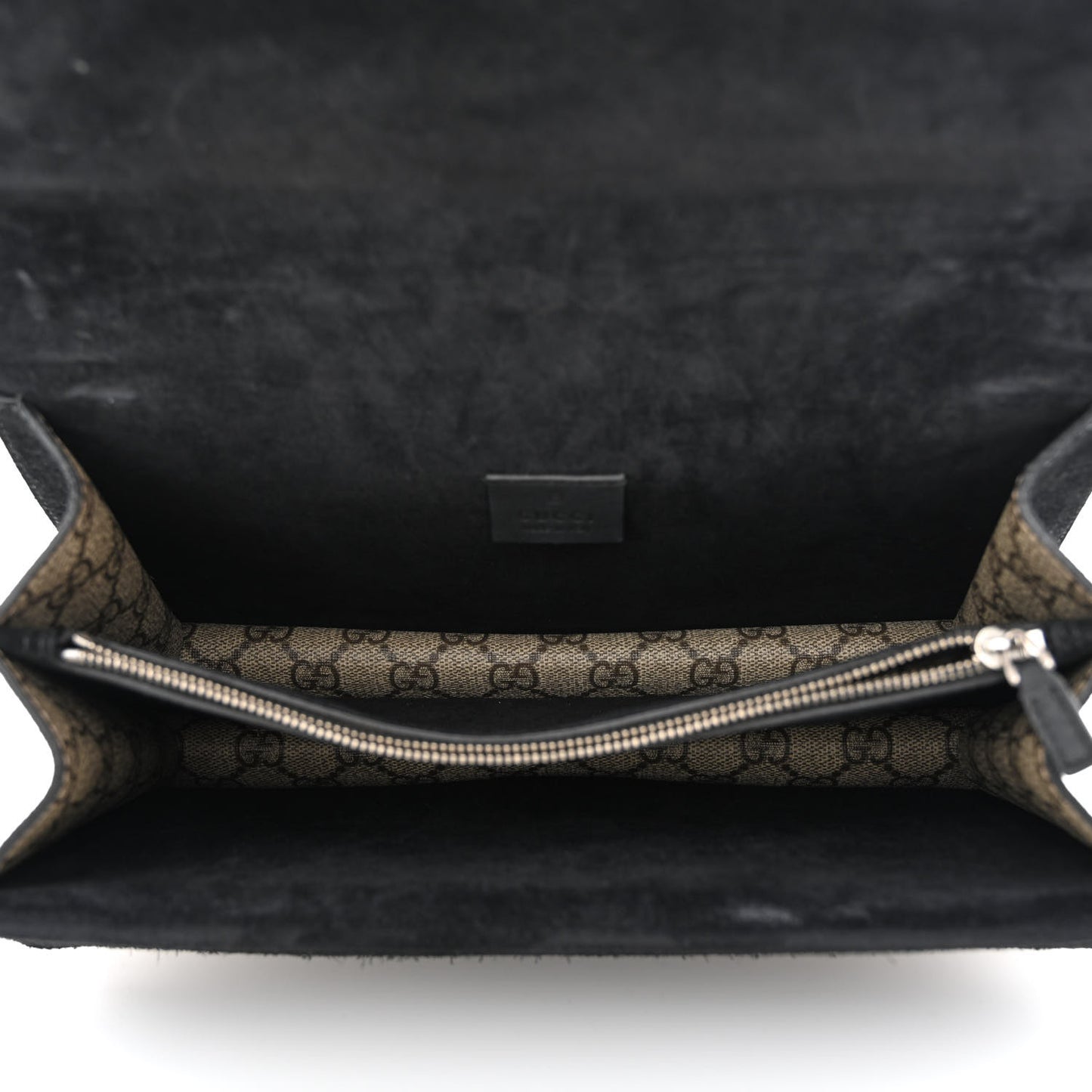GG Supreme Monogram Small Dionysus Shoulder Bag Black