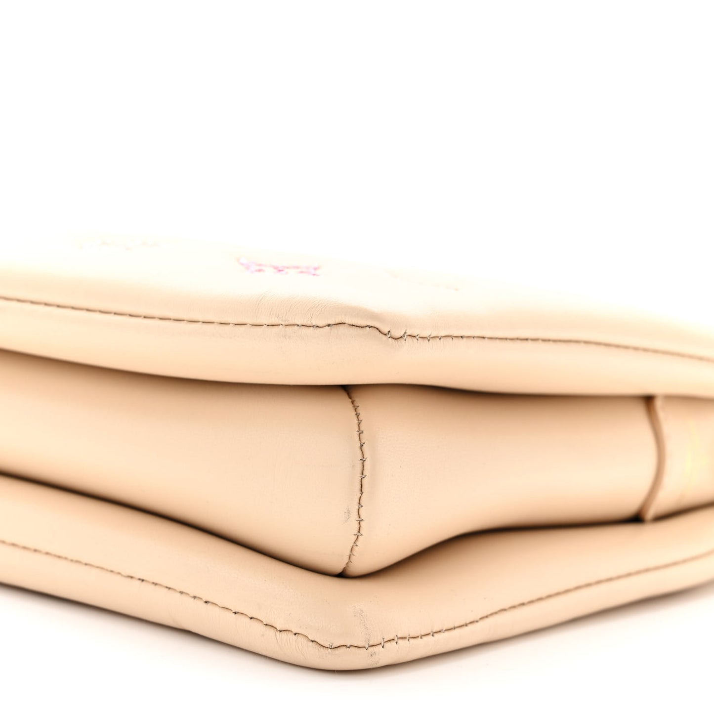 Lambskin Swarovski Crystal Embossed Monogram Coussin PM Nude