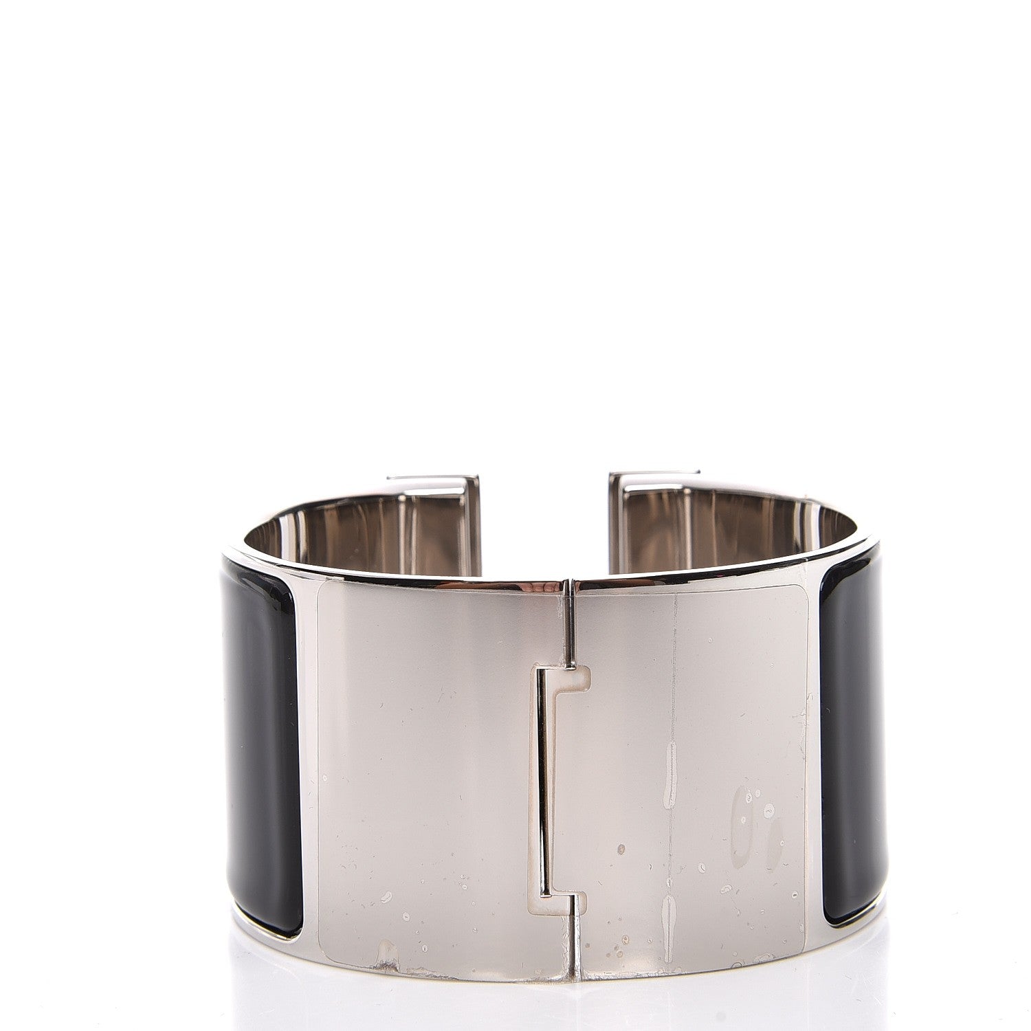 Hermes Enamel Extra Wide Clic Clac H Bracelet PM Black 3 of 5