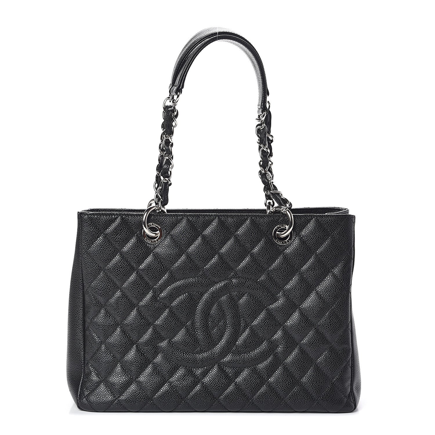 Chanel Caviar Quilted Grand Shopping Tote GST Black 1 of 9
