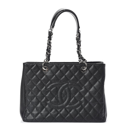 Chanel Caviar Quilted Grand Shopping Tote GST Black 1 of 9
