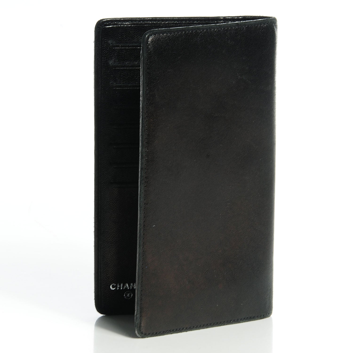 Chanel Leather CC Yen Wallet Black 3 of 8