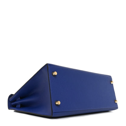 Hermes Epsom Kelly Sellier 28 Bleu Electrique 3 of 9