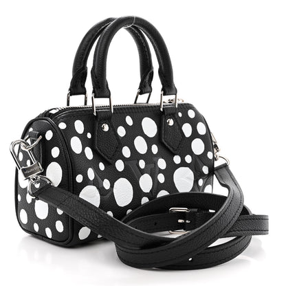 Louis Vuitton LV X YK Empreinte Infinity Dots Nano Speedy Bandouliere Black White 3 of 10