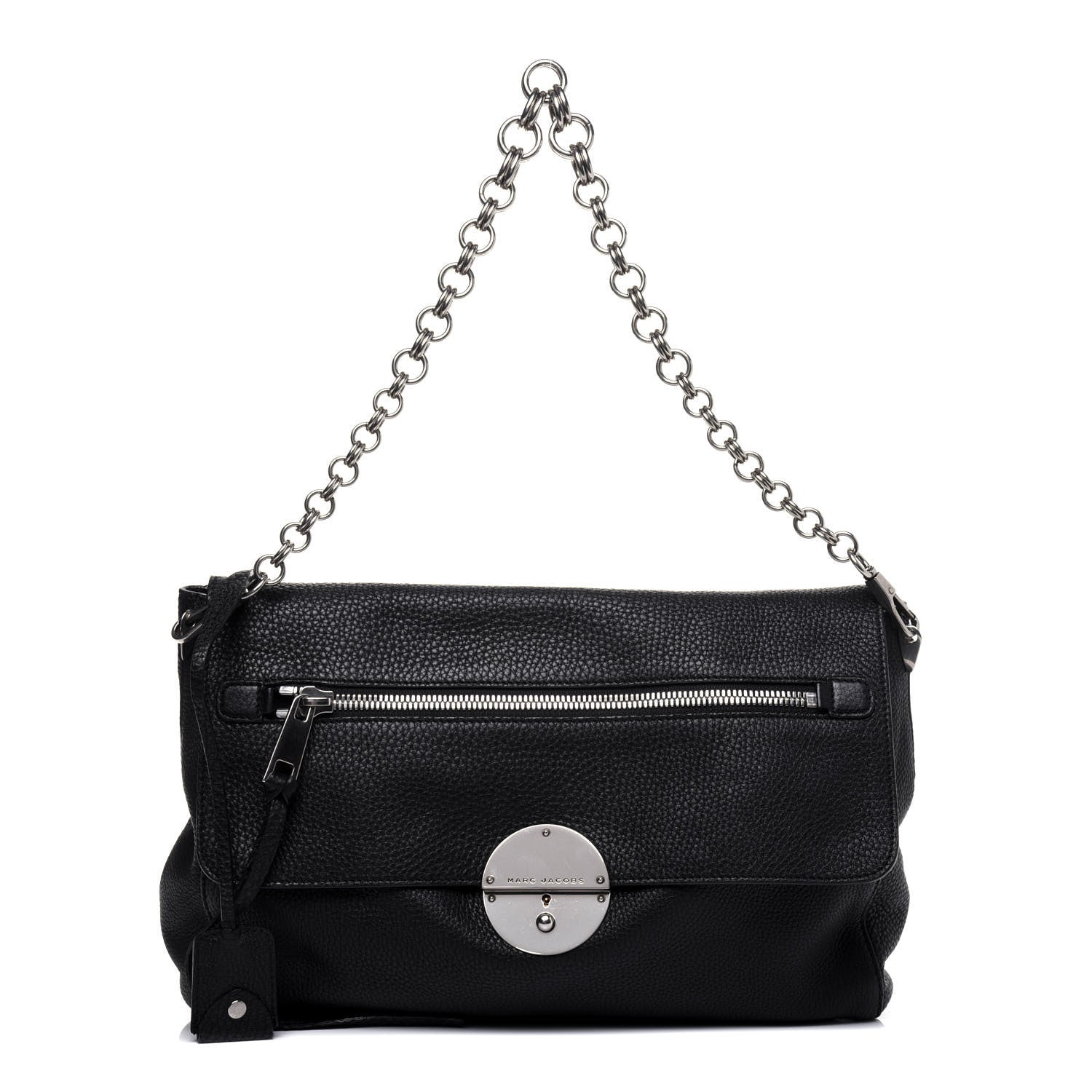 Marc Jacobs Pebbled Calfskin Shoulder Bag Black 1 of 14