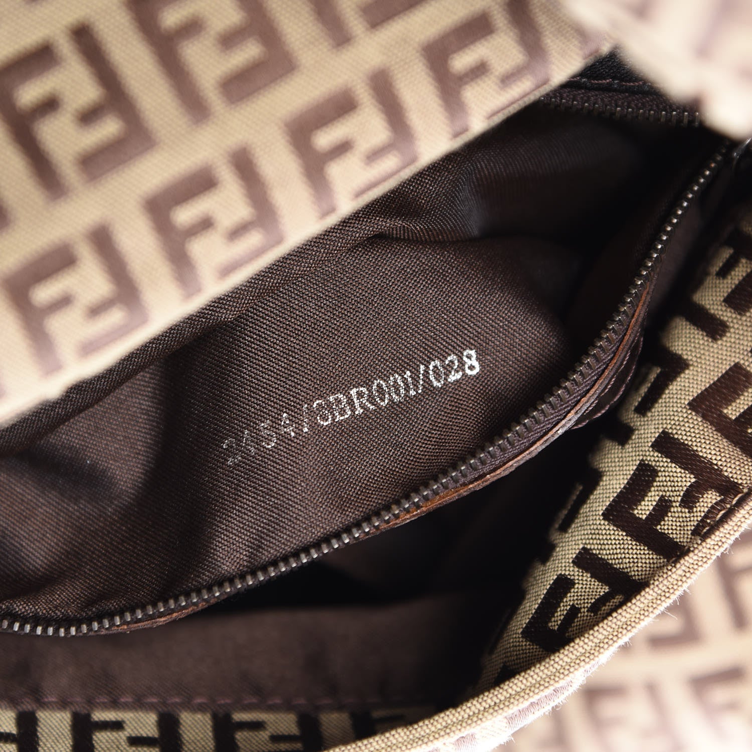 Fendi Zucchino Mama Baguette Dark Brown 7 of 10