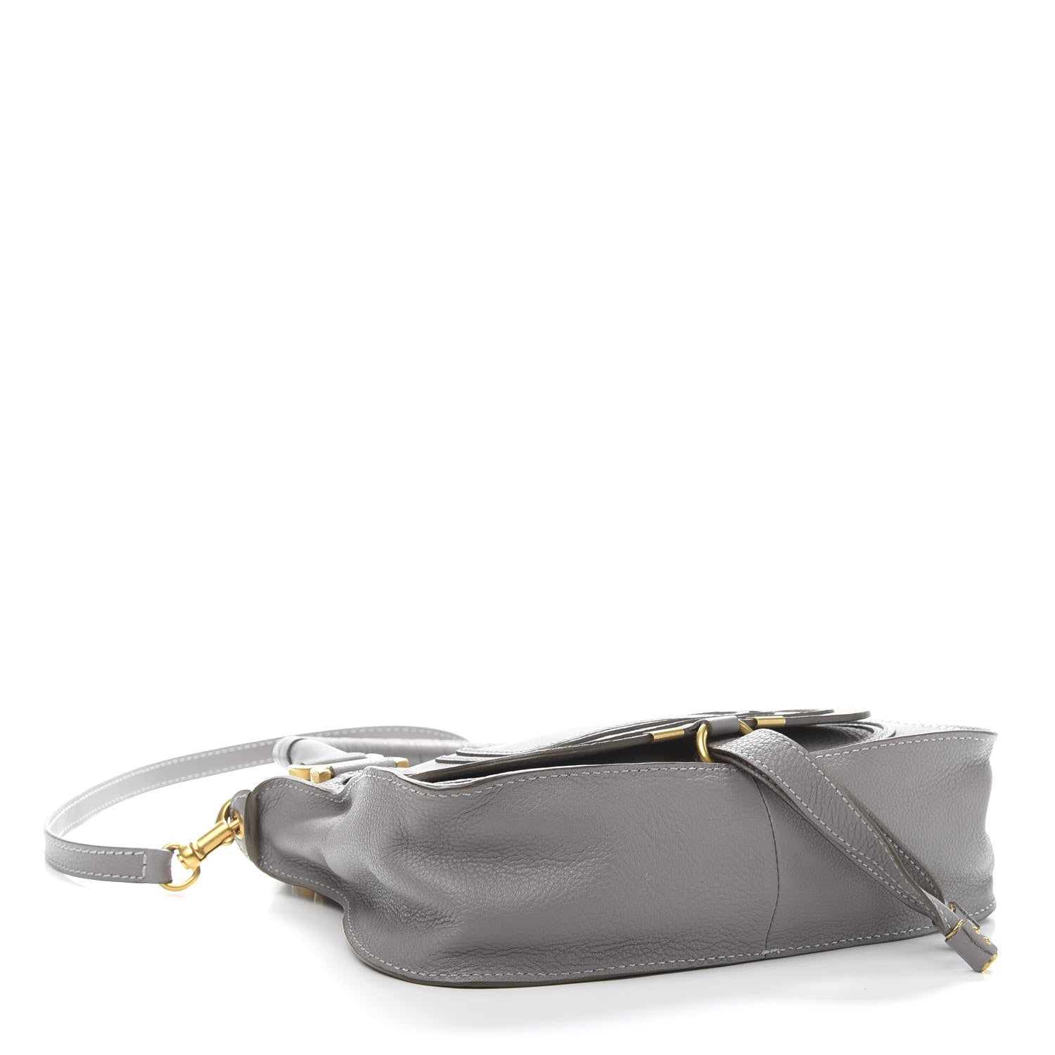 Chloe Calfskin Small Marcie Satchel Cashmere Grey 4 of 11