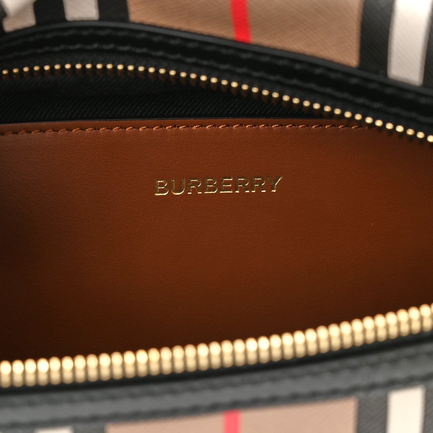 Burberry E-Canvas Icon Stripe Sonny Bum Bag Archive Beige 6 of 9