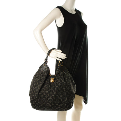 Louis Vuitton Denim Mahina XL Black 2 of 6