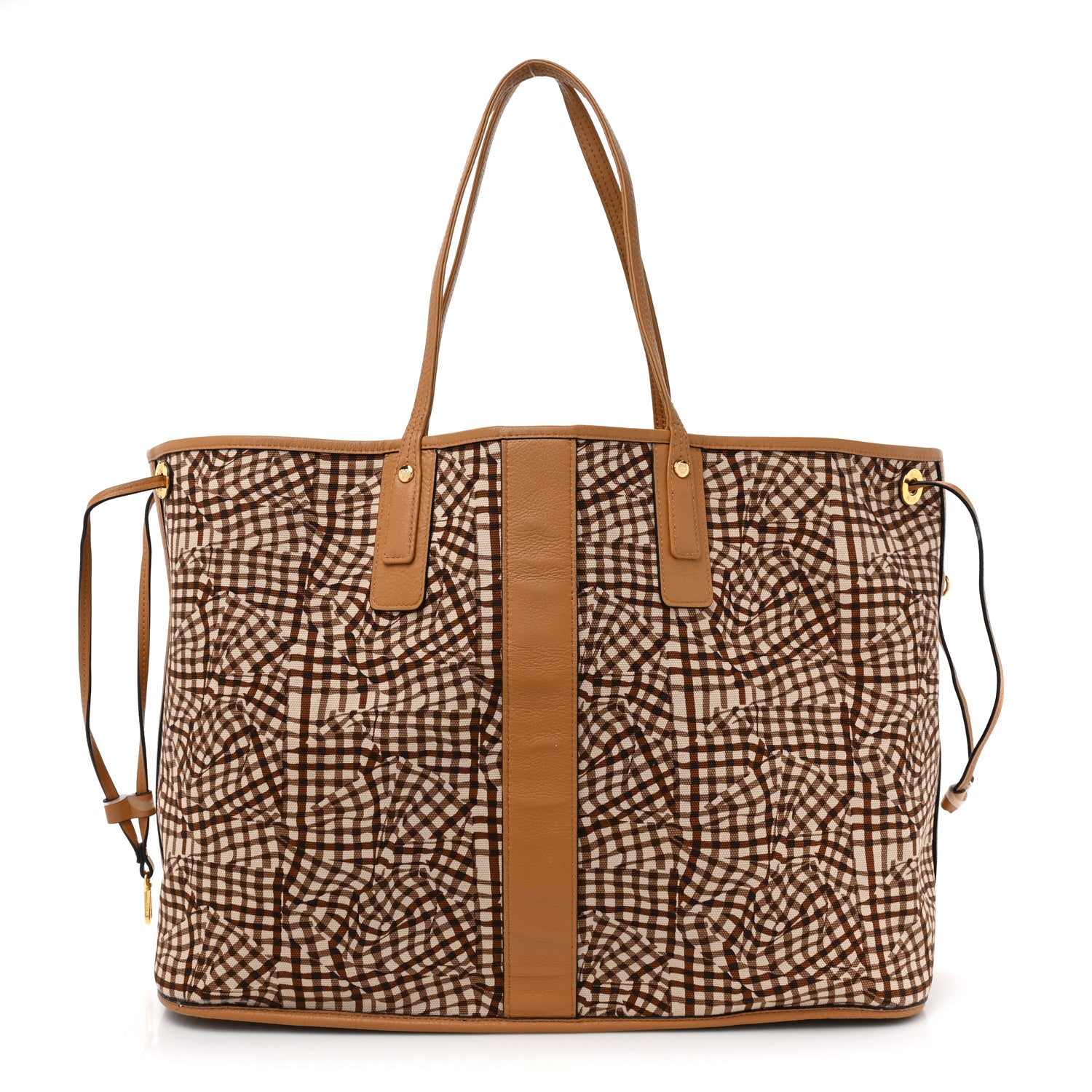 MCM Visetos Large Liz Reversible Shopper Tote Cognac 3 of 15