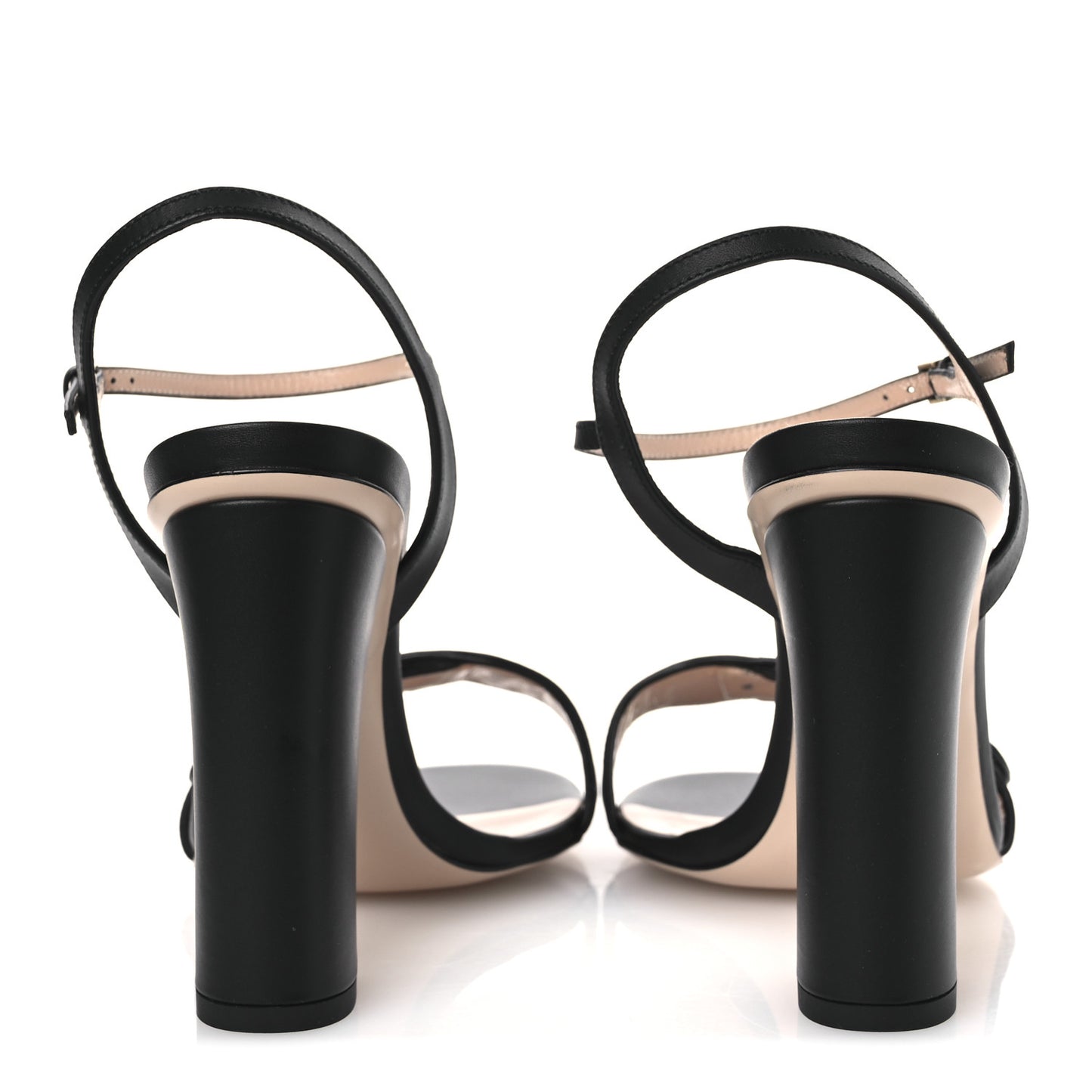 Lifford Calfskin GG Marmont Ankle Wrap 105mm Sandals 39.5 Black
