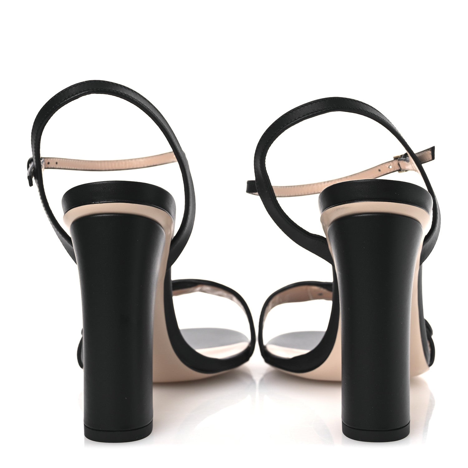 Gucci Lifford Calfskin GG Marmont Ankle Wrap 105mm Sandals 39.5 Black 6 of 12