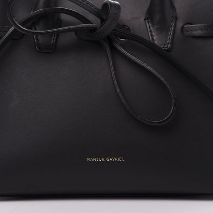 Mansur Gavriel Calfskin Mini Mini Sun Bag Black Rosa 8 of 8