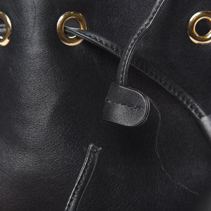 Valentino Garavani Vitello Rockstud Bucket Bag Black 10 of 14