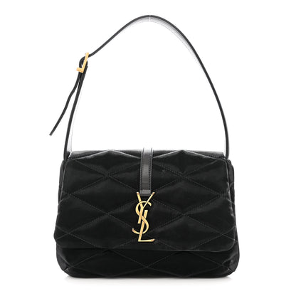 Saint Laurent Satin Quilted Le 57 Diamond Shoulder Bag Black 1 of 10