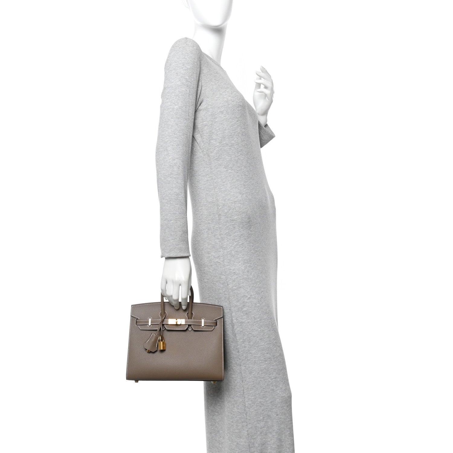 Hermes Epsom Birkin Sellier 25 Etoupe 2 of 11