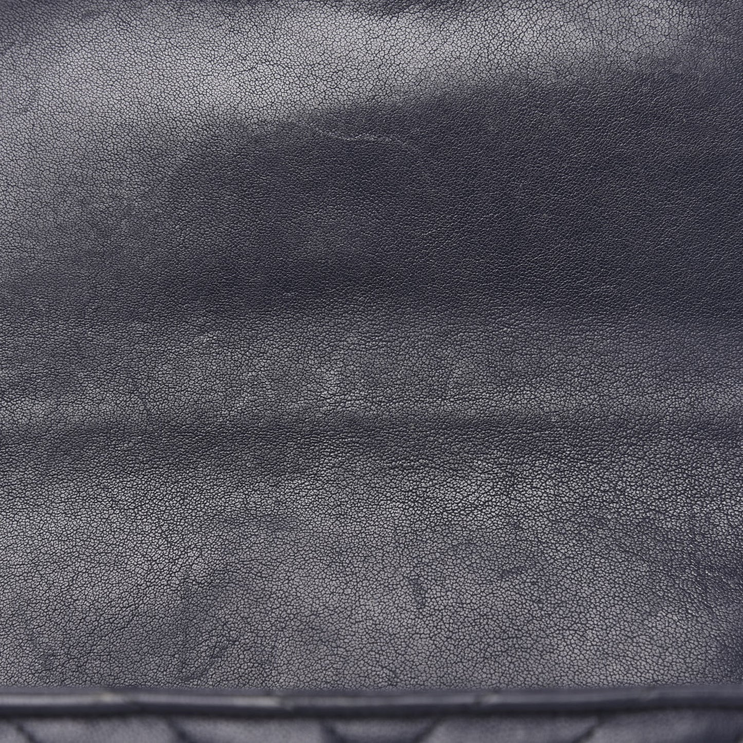 Sheepskin Matelasse Chevron Monogram Medium College Bag Deep Marine