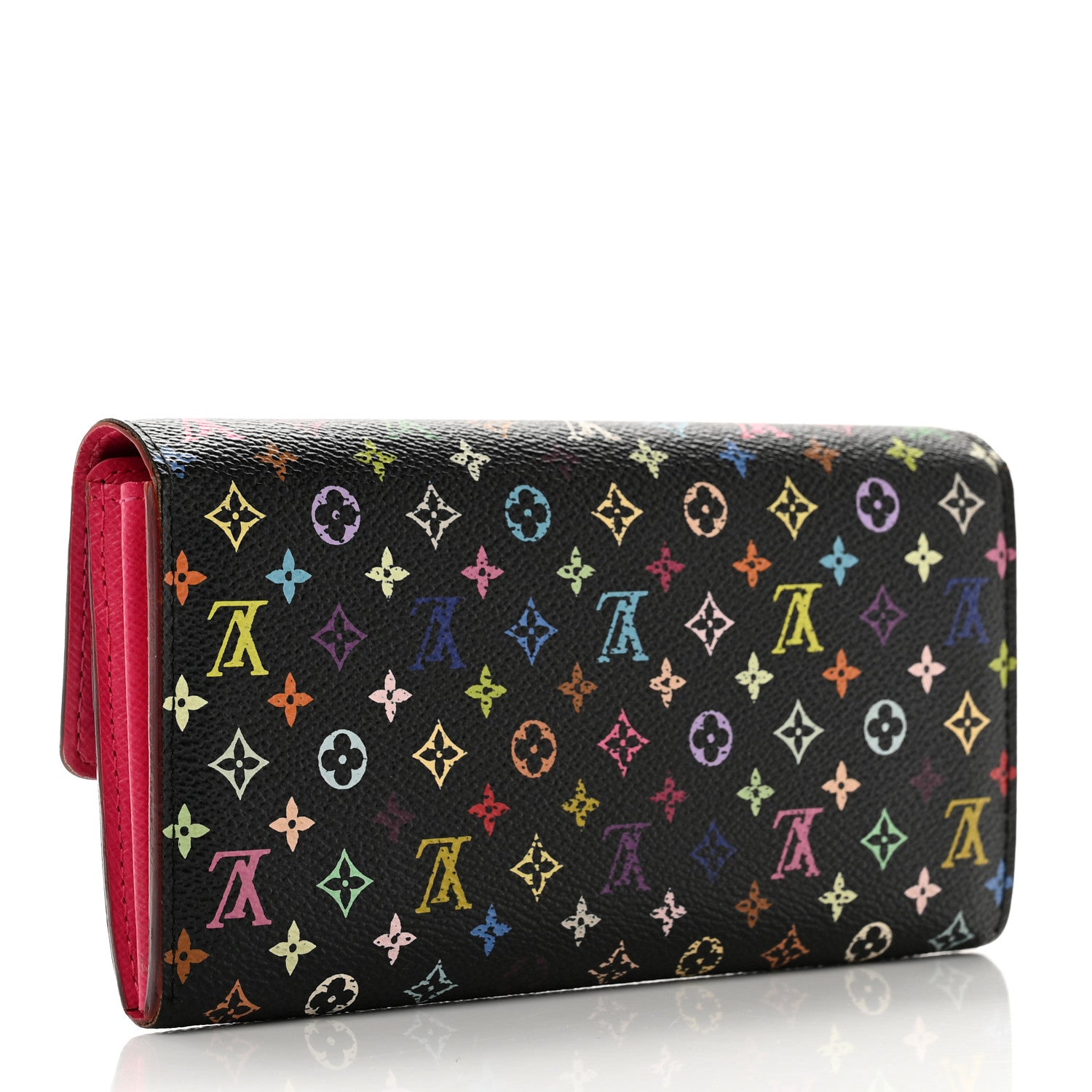Louis Vuitton Monogram Multicolor Sarah Wallet Black Grenade 3 of 10