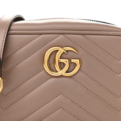 Gucci Calfskin Matelasse Mini GG Marmont Chain Shoulder Bag Porcelain Rose 8 of 12