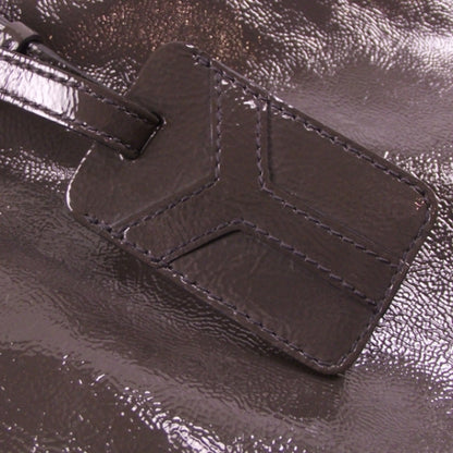 Saint Laurent Patent Tribute Tote Taupe 10 of 10