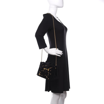 Prada Velvet Astrology Crossbody Tote Bag Black 2 of 10