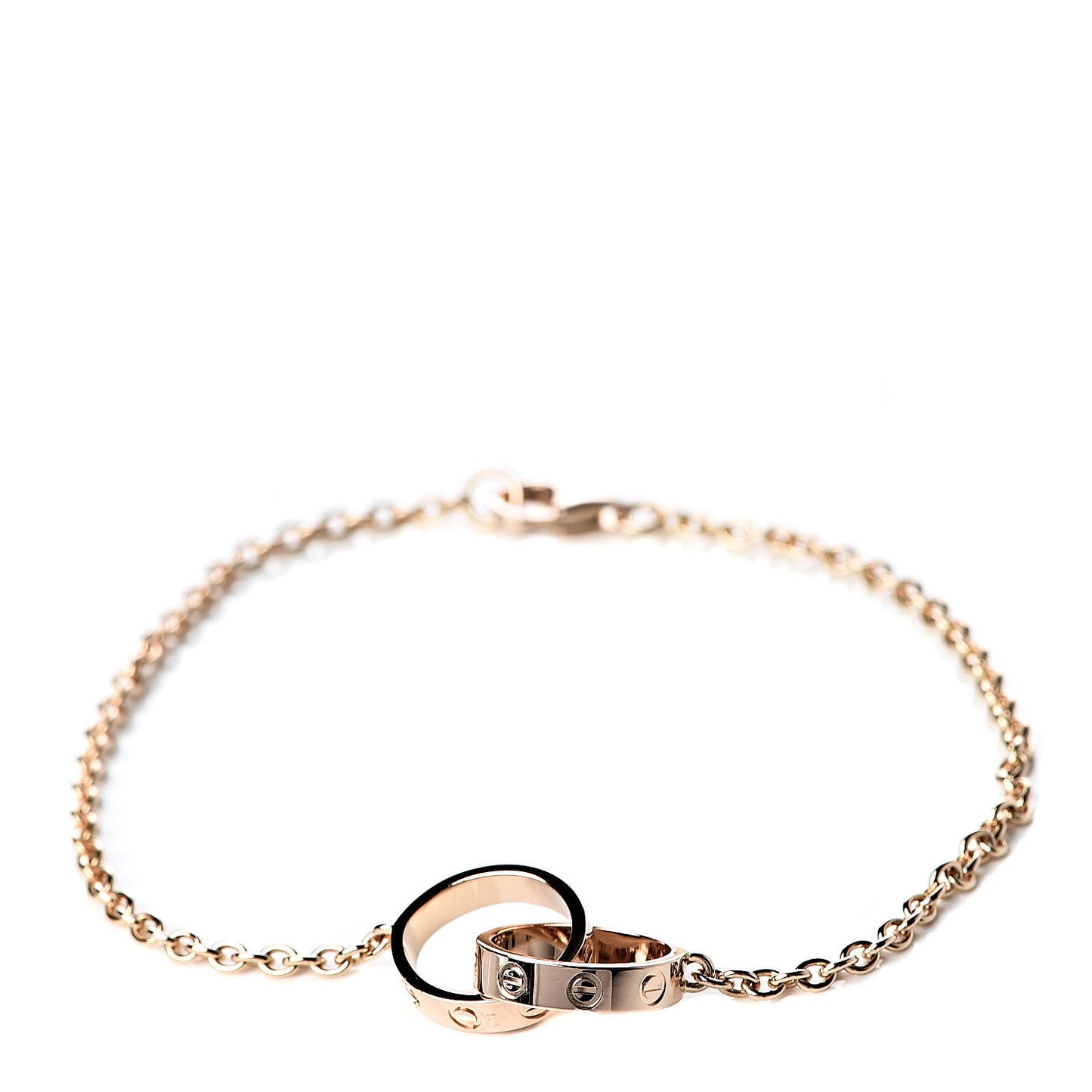 18K Pink Gold Interlocking LOVE Bracelet