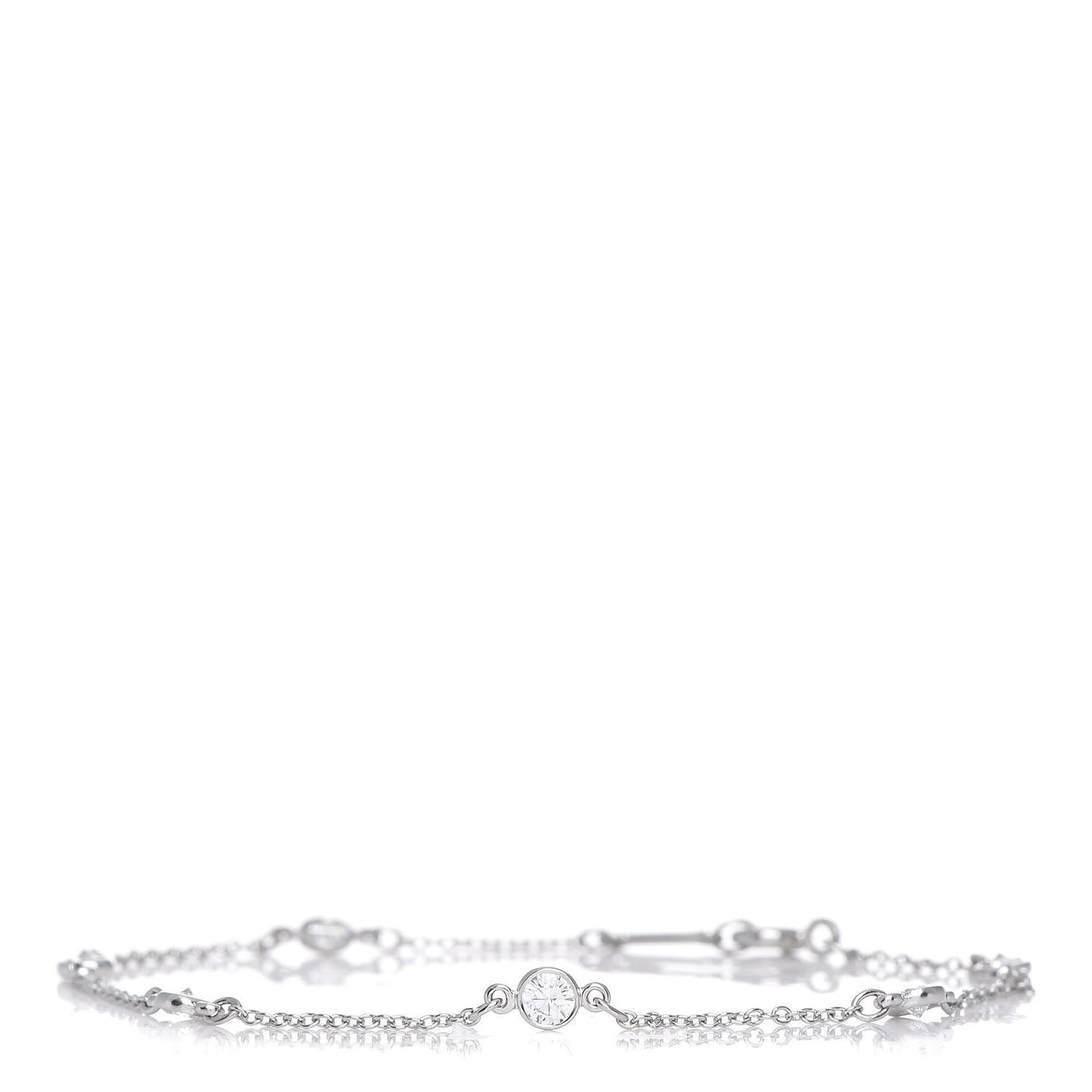 Platinum Diamond .40ctw Elsa Peretti Diamonds by the Yard Station Bracelet