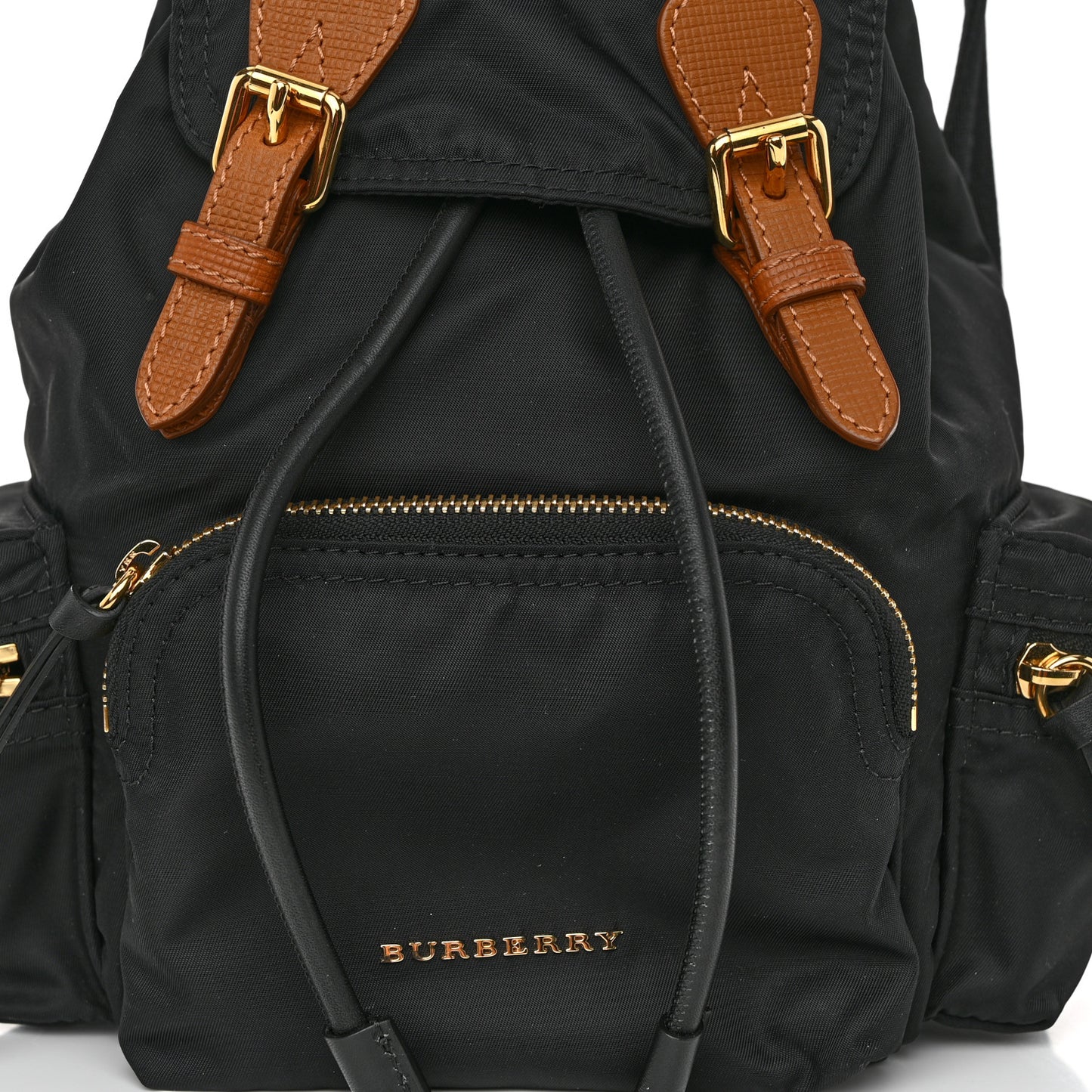 Nylon Small Rucksack Backpack Black