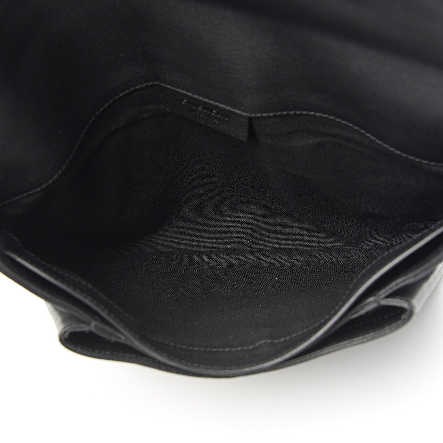 Sugar Goatskin Medium Antigona Envelope Clutch Black