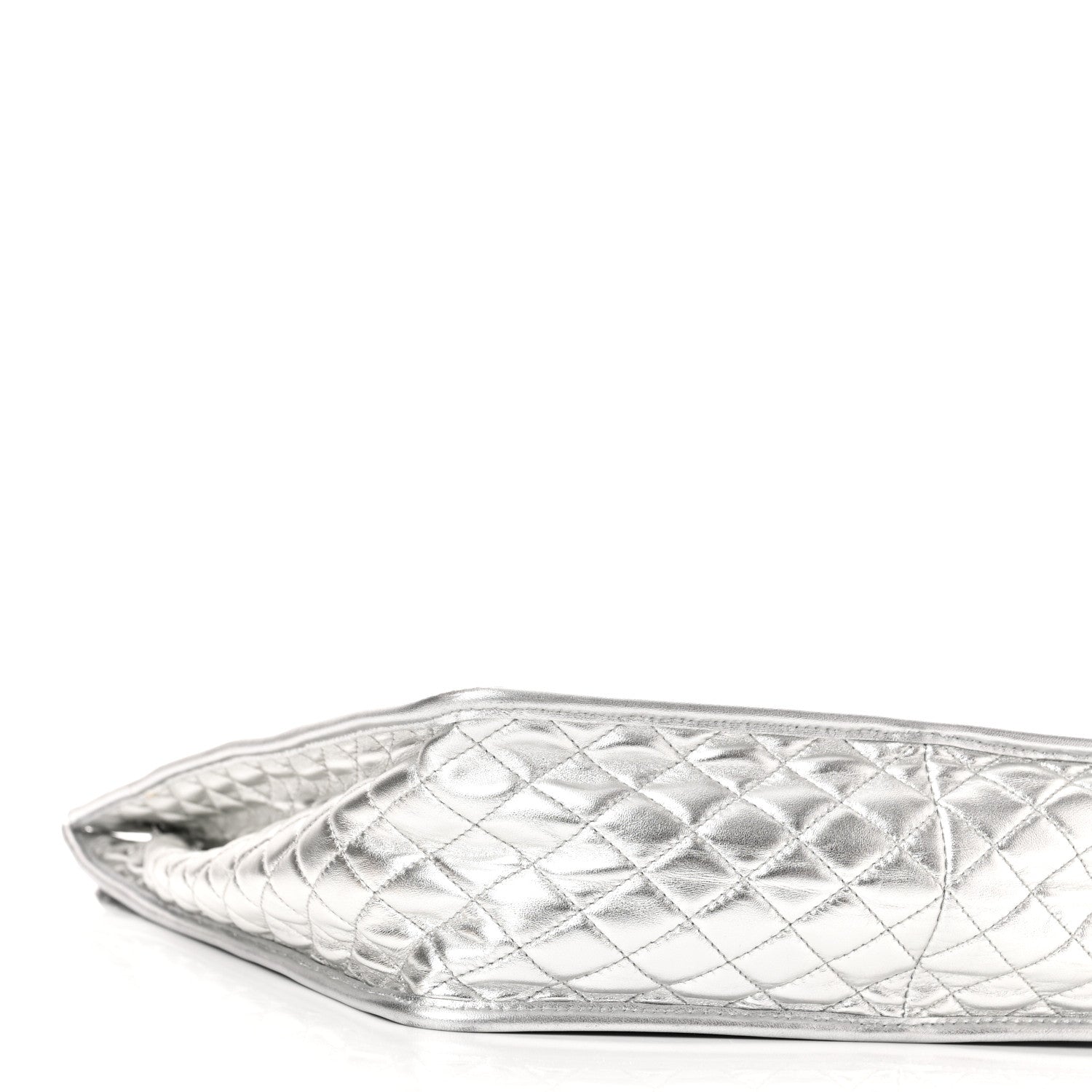Chanel Vinyl Ice Cube Large Shopper Tote Silver 8 of 9