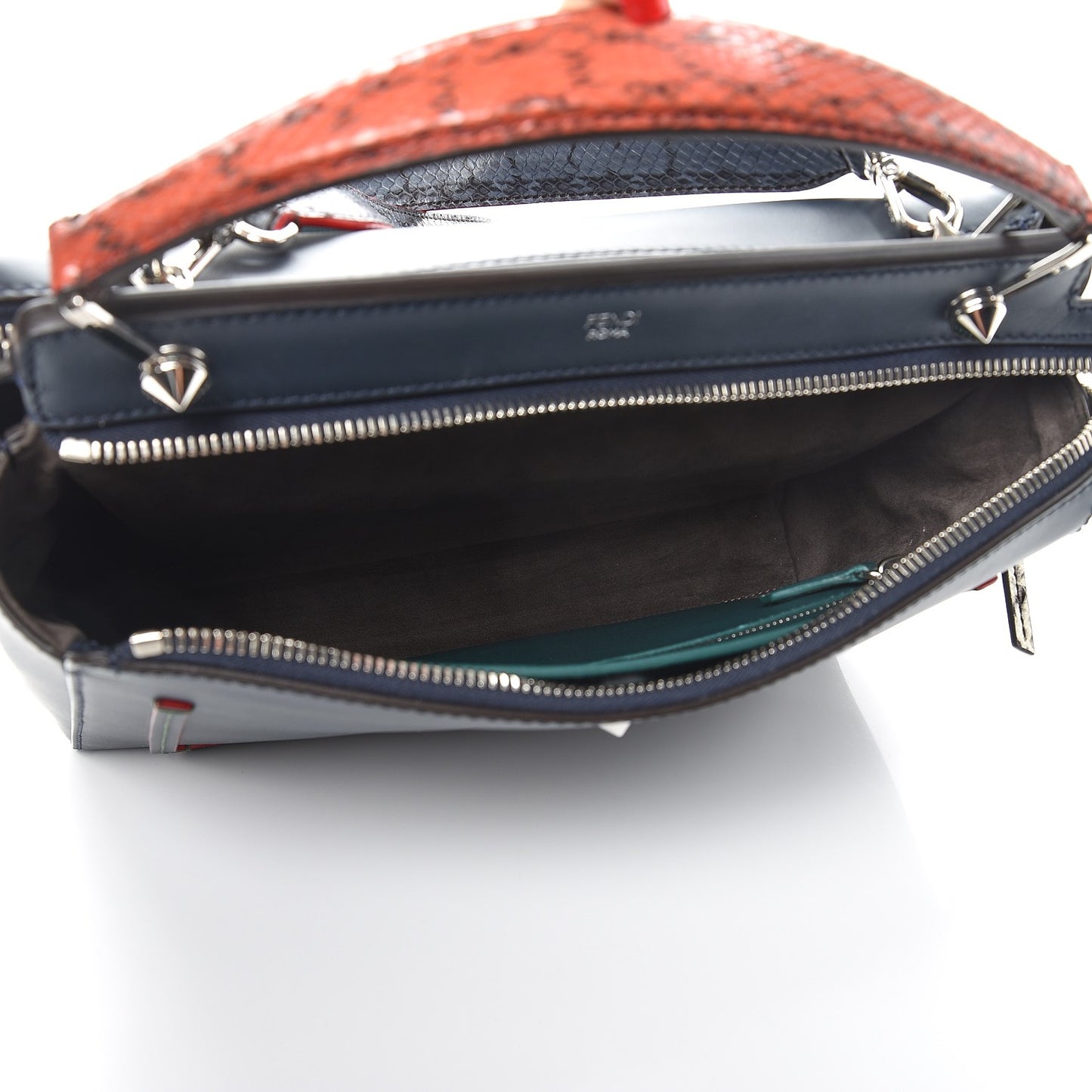 Vitello Baltico Dolce Elaphe DotCom Satchel Lavagna Ortensia Multicolor