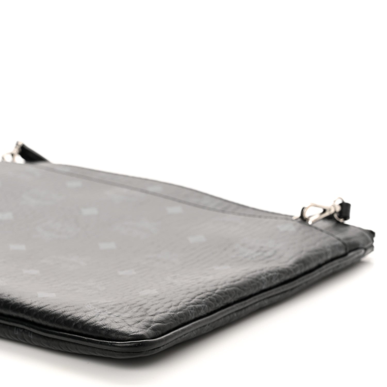 MCM Visetos Medium Crossbody Pouch Black 10 of 10