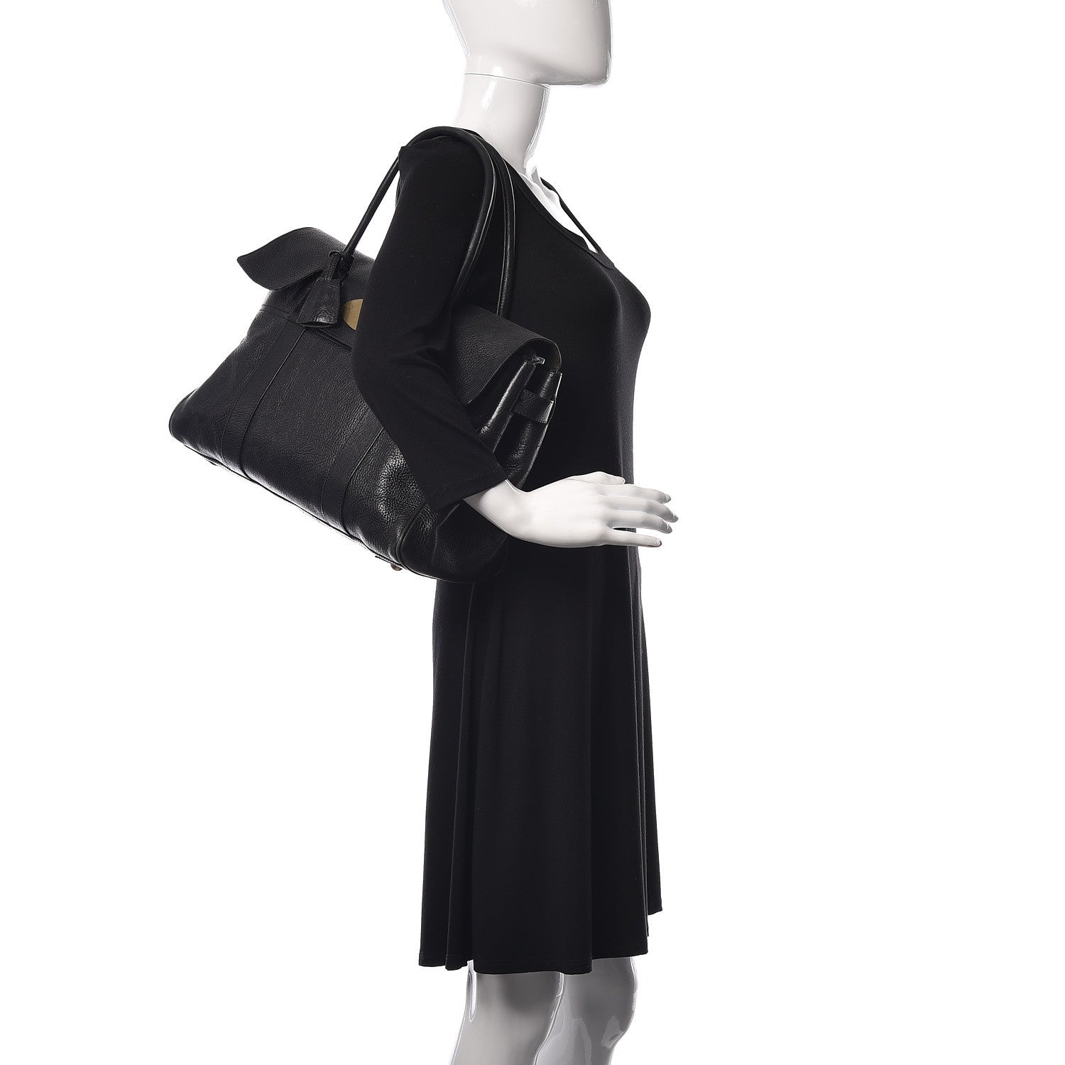 Mulberry Natural Leather Bayswater Black 2 of 24