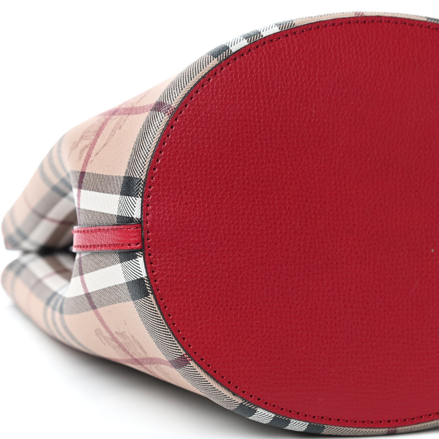 Haymarket Check Colours Small Lorne Bucket Crossbody Poppy Red