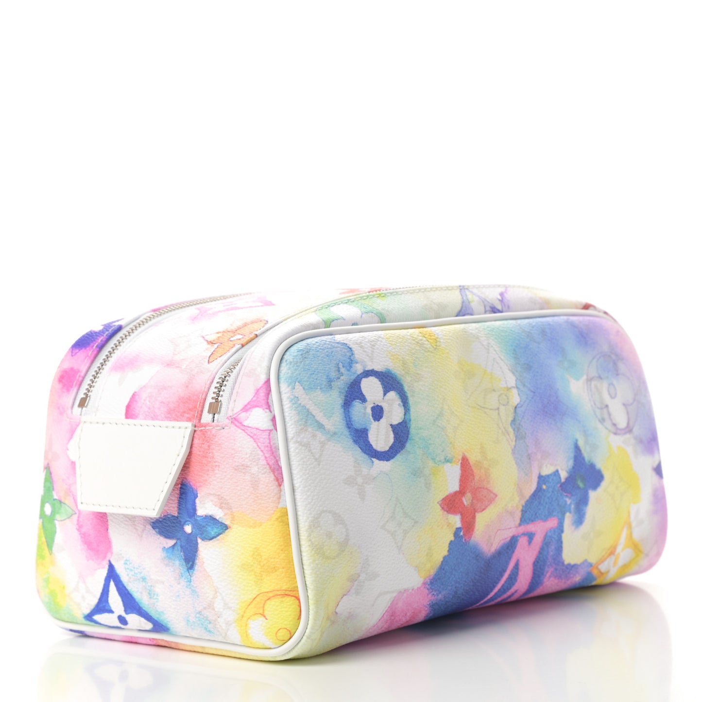 Monogram Watercolor Dopp Kit Toilet Pouch Multicolor