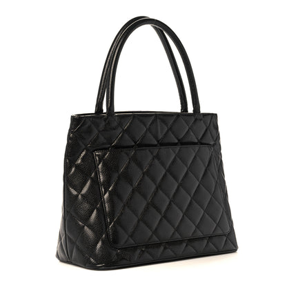 Chanel Caviar Quilted Medallion Tote Black 2 of 20