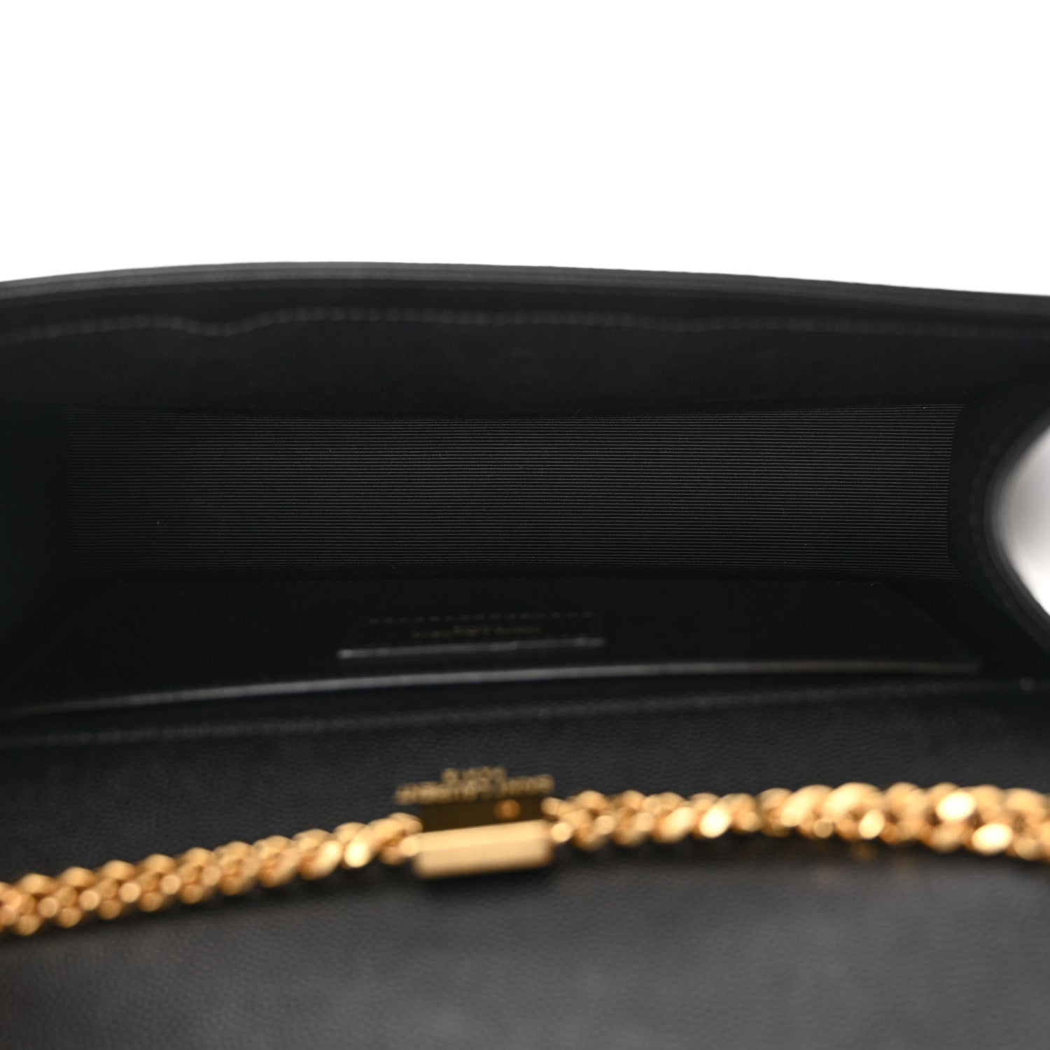 Saint Laurent Grain De Poudre Medium Classic Monogram Kate Satchel Black 5 of 10