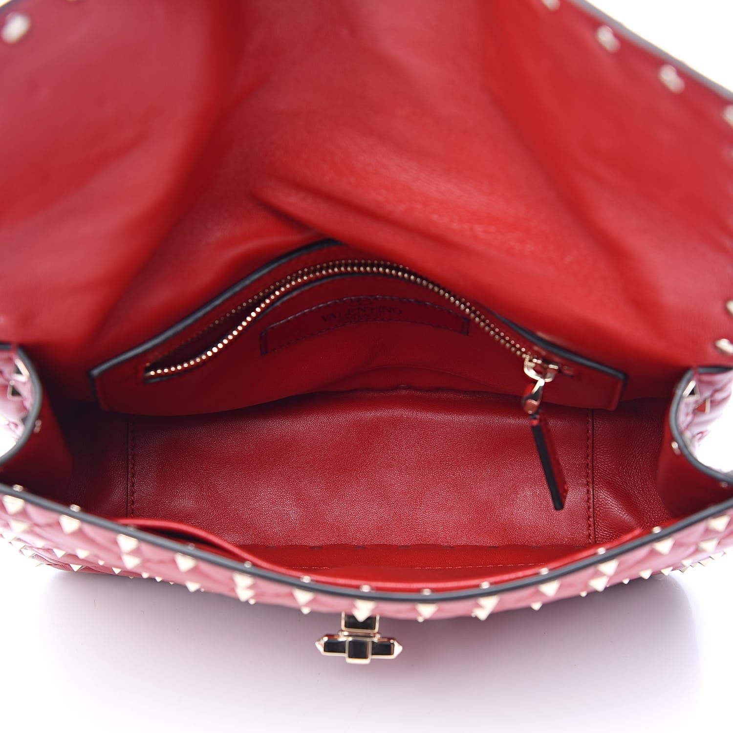 Valentino Garavani Nappa Medium Rockstud Spike Shoulder Bag Rosso Valentino 5 of 11
