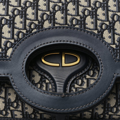 Christian Dior Oblique Fold Over Clutch Blue 7 of 11