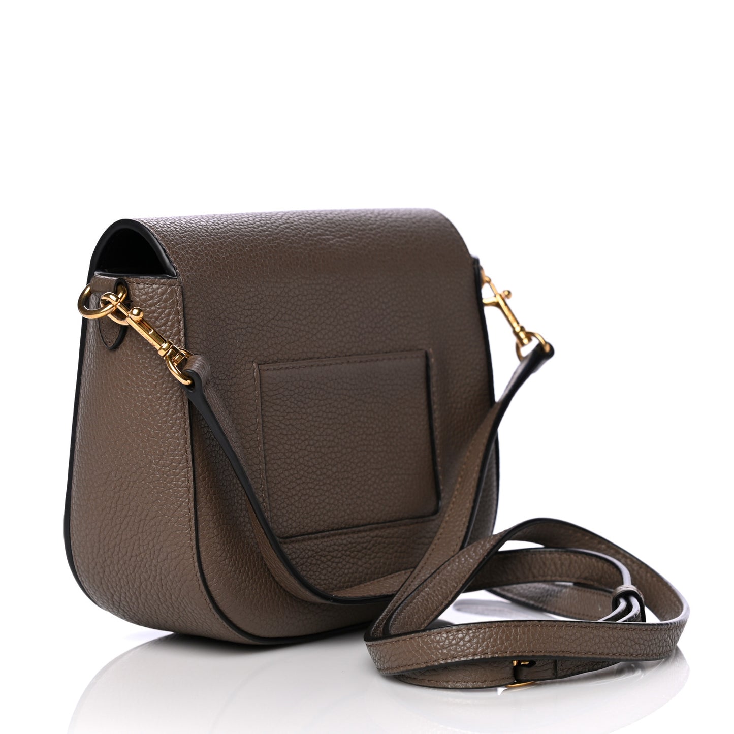 Natural Grained Calfskin Small Darley Satchel Clay